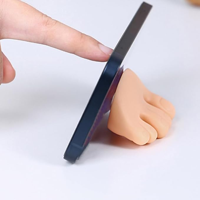 2Pcs Cartoon Toe Finger Toothbrush Holder with Suction Cup Wall-Mounted Bathroom and Kitchen Storage Organizer