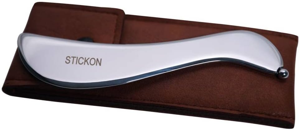 STICKON Gua Sha Massage Tool Stainless Steel Gua Sha Scraping Massage Tools IASTM Tools Great Soft Tissue Mobilization Tool(STICKON-20)