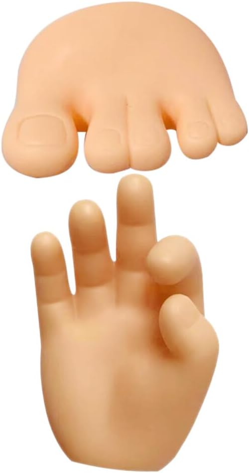 2Pcs Cartoon Toe Finger Toothbrush Holder with Suction Cup Wall-Mounted Bathroom and Kitchen Storage Organizer