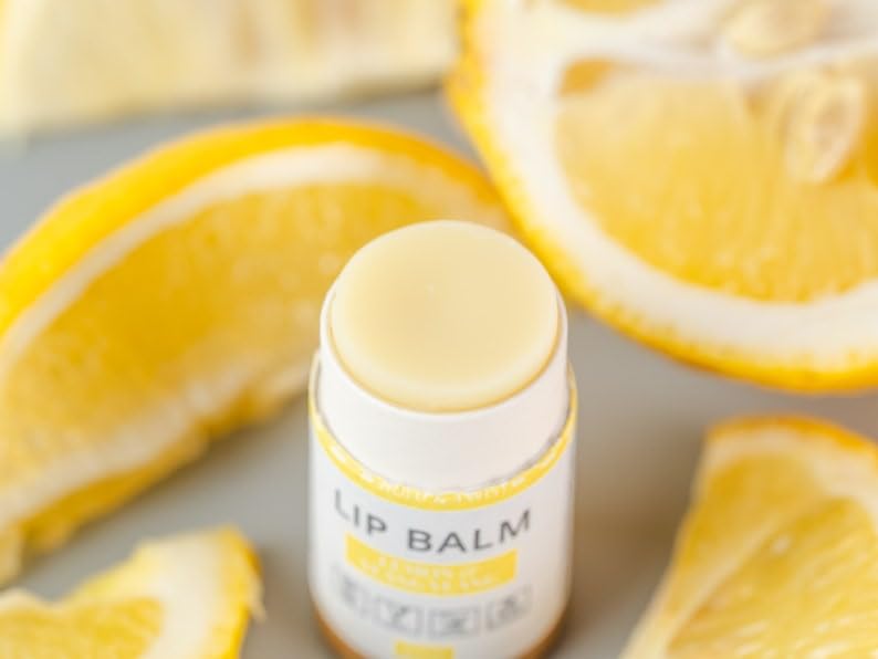 J&L Naturals Sustainable Lip Balm | Organic Ingredients, 100% Natural, Eco-Friendly | Cruelty Free, Vegan, Paraben Free, Silicone Free (Lemon & Ylang Ylang, 5-Piece Bundle)