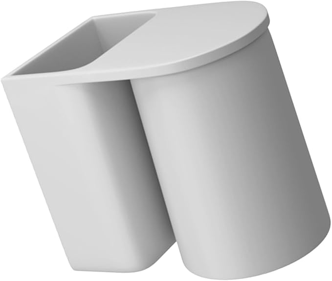 FAVOMOTO Wall-Mounted Magnetic Toothbrush Holder with Self-draining Cup Easy Installation No Drilling Toothpaste Holder for Bathroom Space-Saving Organizer with Electric Toothbrush Slots