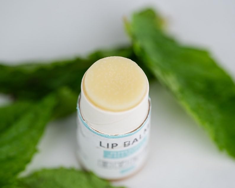 J&L Naturals Sustainable Lip Balm | Organic Ingredients, 100% Natural, Eco-Friendly | Cruelty Free, Vegan, Paraben Free, Silicone Free (Peppermint & Eucalyptus, Single)