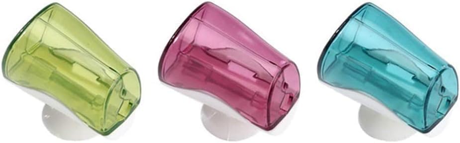 3Pcs Multicolor Toothbrush Holder Travel Toothbrush Head Covers with Suction CupBathroom Wall Mount Suction Cup Rack Dustproof Cap Cover for Bathroom Portable Wall Mount Toothbrush Holder Accessories