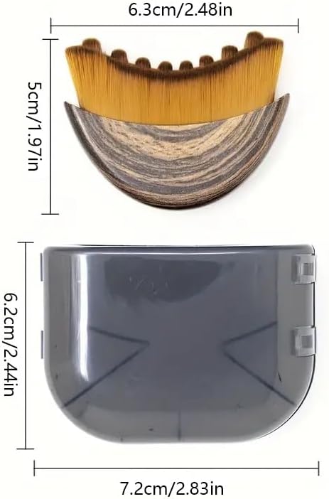 Lymphatic Contour Face Brush - Gentle Lymphatic Massage for Sculpted Jawline & Reduced Puffiness | Soft Bristles, Portable, Travel-Friendly (1pc)