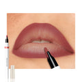 Matte Calligraphy Liquid Lip Liner Lipstick Pencil, Deep Red Long-Lasting Transfer-Proof Lip Stain, Lightweight Lipstick, Sheer Buildable Color, Fades to a Natural Wash of Colors