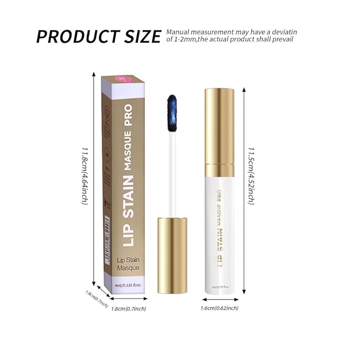 Lip Stain Peel Off – Wipe-Off Lip Stain Tattoo | Long Lasting Waterproof Lip Tint, High-Pigment Matte Lip Color, Smudge & Transfer Proof Lip Stains Masque, Kiss-Proof All-Day Lip Makeup 06#+07#