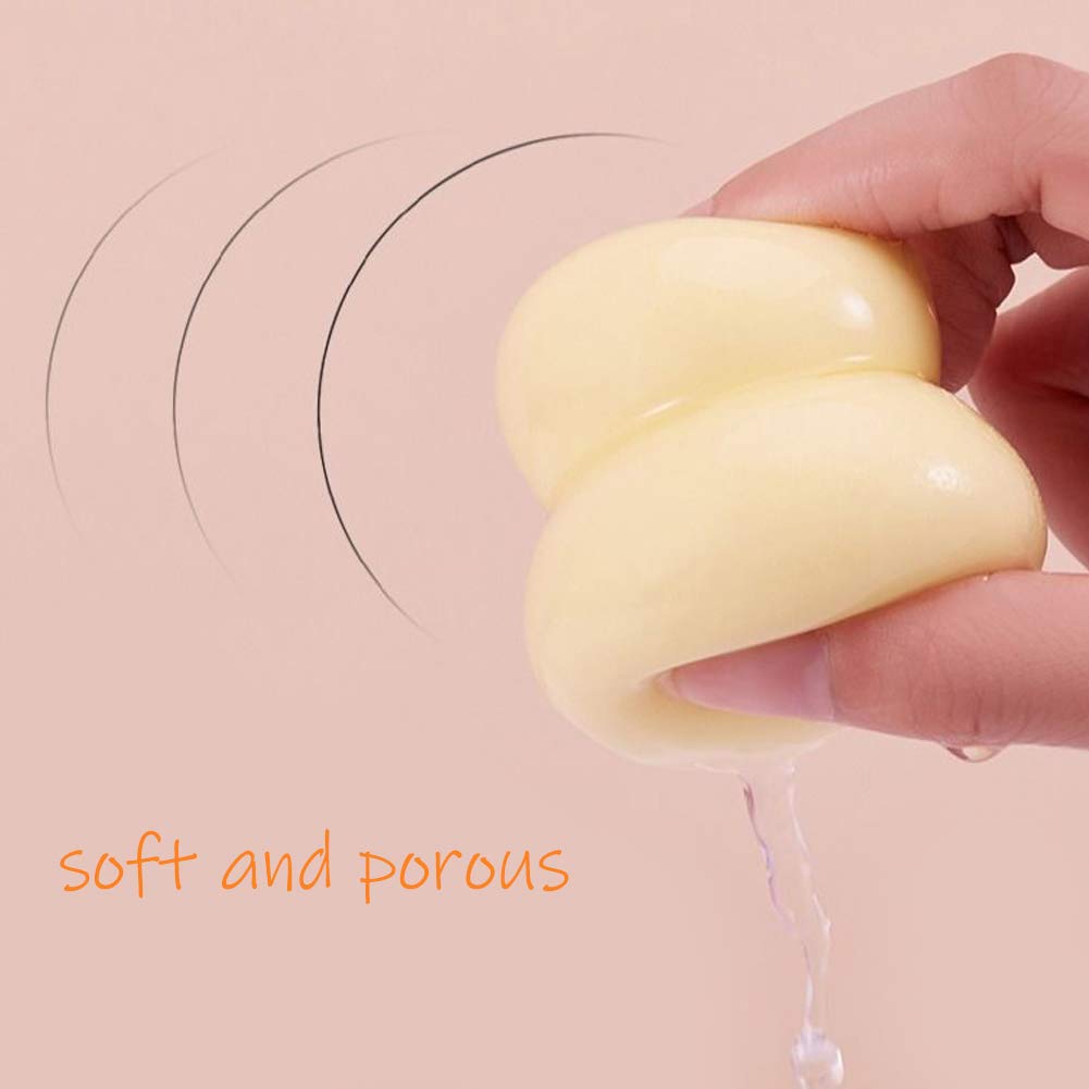 24pcs Makeup Sponge Blender Set - 21 Pcs Latex-Free Vegan Sponges with 3 Pcs Makeup Blender Holder, Beauty Cosmetic Foundation Blending Powder Puff for Liquid Powers BB Cream (Style 1)