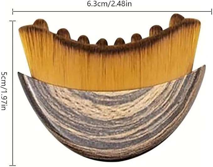 Lymphatic Contour Face Brush - Gentle Lymphatic Massage for Sculpted Jawline & Reduced Puffiness | Soft Bristles, Portable, Travel-Friendly (Set)