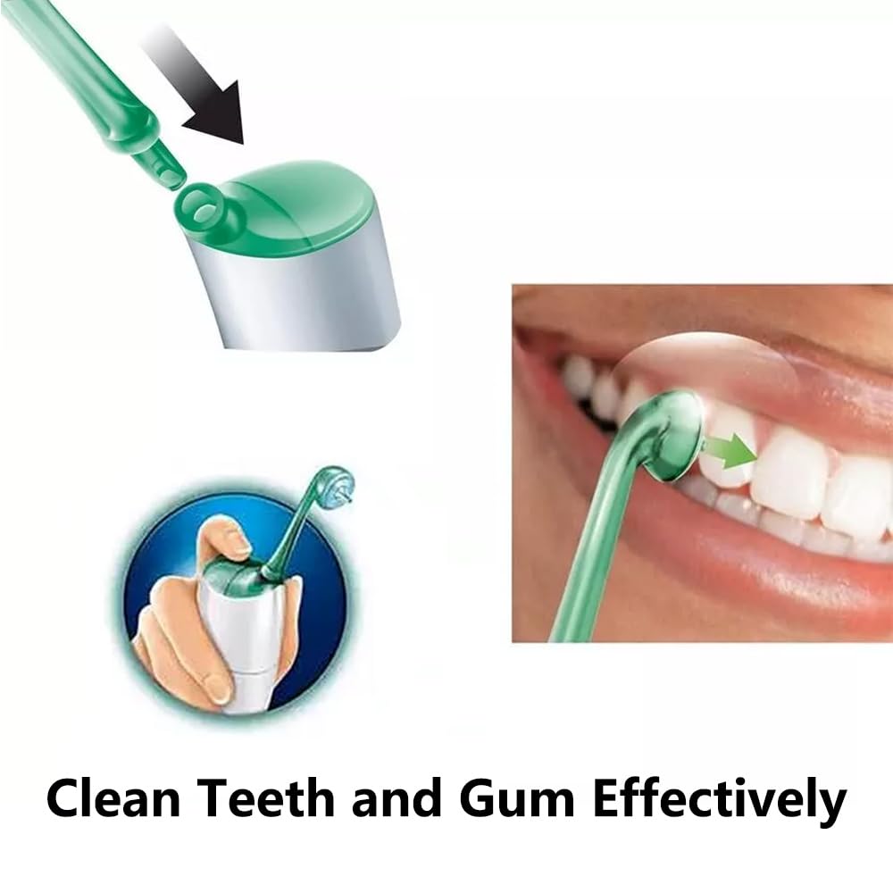 2 Count HX8012 Nozzles Airfloss Replacement Heads Compatible with Philips Sonicare HX8140 HX8211 Flosser Handle