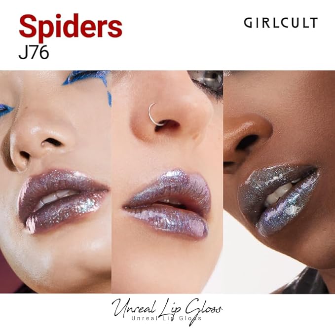 GIRLCULT Glass Shine Lip Gloss – Non-Sticky Hydrating Lip Stain with High-Shine Glossy Finish, Long-Lasting Lightweight Formula, Moisturizing & Comfortable Wear for Plump Lips (J76)