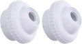 2 Pieces Pool Jet Nozzles, 1/2" Directional Flow Eyeball Inlet Jet, Swimming Pool Return Jet Replacement Parts Fittings Spa with 1-1/2 Inch MIP Thread Pool Accessories for Cleaning White 0.5"