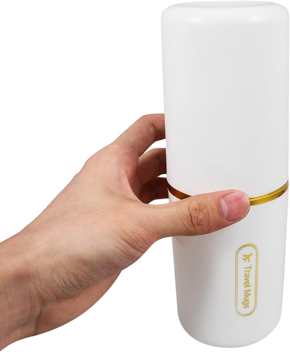 Travel Toothbrush Box - 2Pcs Portable Toothbrush Holder with 2 Slots for Toothbrushes and Cups Ideal for Travel Camping and Home Use