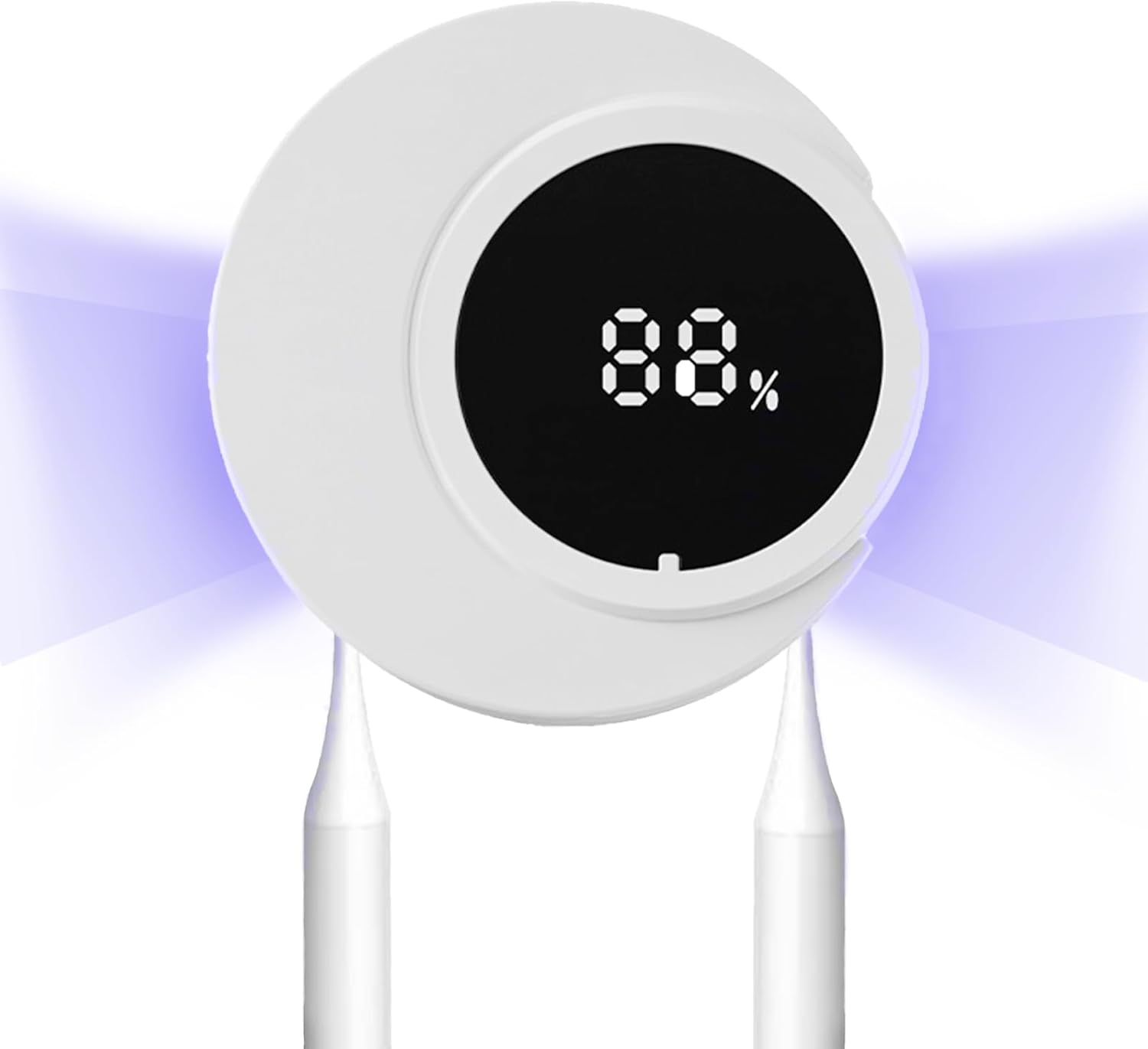 Smart Toothbrush Holder, UV Toothbrush Holders Wall Mounted, Electric Toothbrush Holder for Bathroom, LED Automatic Sensing Toothbrush Cleaner for Home and Travel (White)