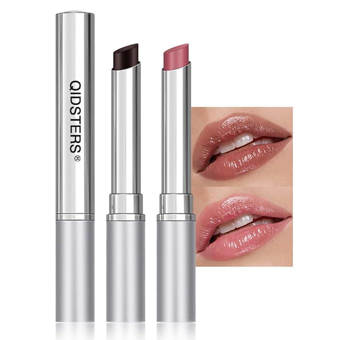 2Pcs Honey Lipstick Tinted Lip Balm, Sheer Hydrating Lip Stain for All Skin Tones, Natural Lightweight Lips Gloss Makeup for Women, Vegan & Cruelty-Free