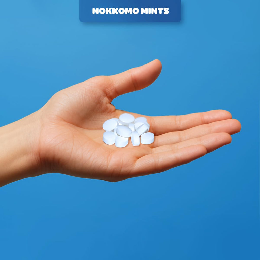 Nokkomo Mints Variety Pack for Dry Mouth Relief | Sugar Free, Natural Saliva Boosting | 40 Mints Each (Pack of 4)