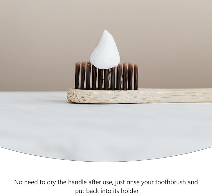 10 Pcs Fiber Toothbrushes Soft Bristles Eco-Friendly Personal Care Bulk for Adults Travel Portable Oral Hygiene