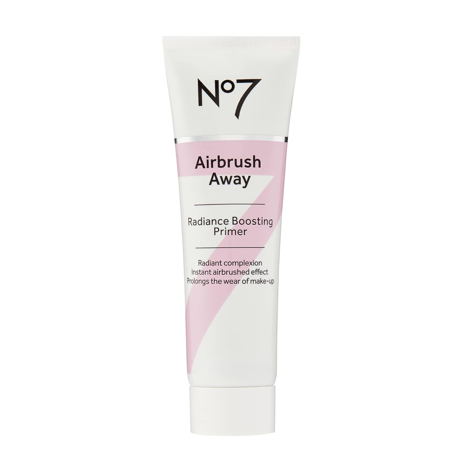 No7 Airbrush Away Radiance Boosting Foundation Primer - Illuminating Glow Primer for Seamless Makeup Application - Leaves Skin Dewy, Smooth & Radiant - Extends Makeup Wear (30ml)