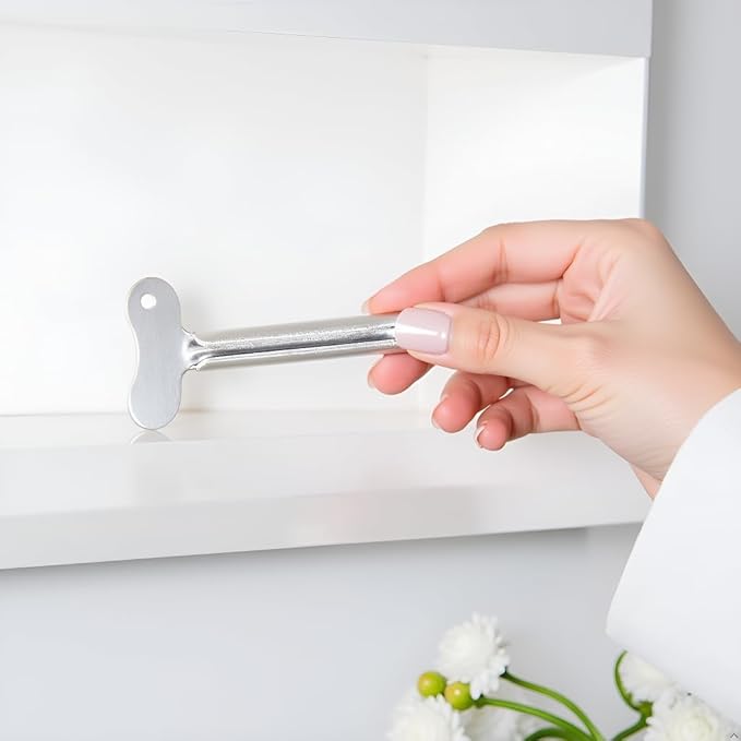 5Pcs Stainless-Steel Tube Toothpaste Squeezer Keys Metal Hair Dye Color Wringer Tool Durable Key Roller Dispenser Processing Bathroom Safety, Aids and Accessories