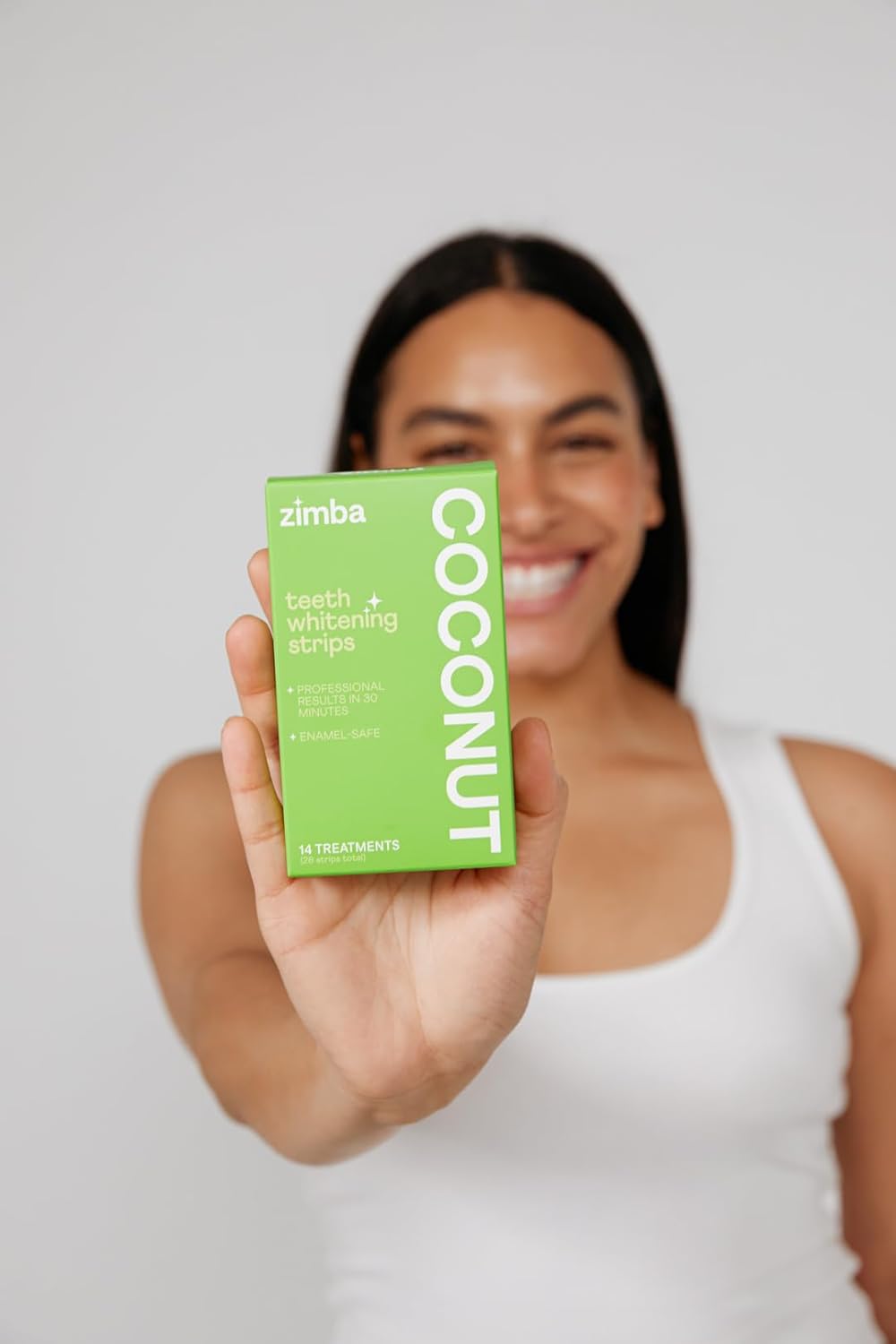Zimba Teeth Whitening Strips 3-Pack Bundle (Mint, Spearmint, Coconut) | Vegan Whitening Strip Enamel Safe Teeth Whitening Hydrogen Peroxide Teeth Whitener for Coffee, Wine, Tobacco, and Other Stains