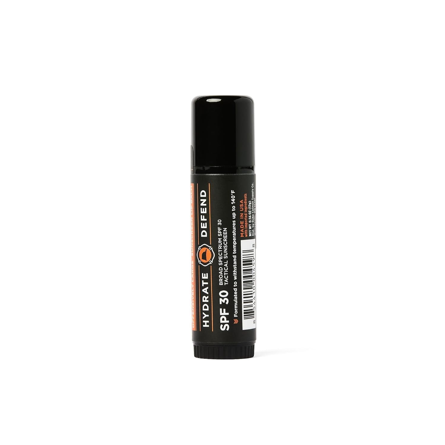 Duke Cannon Supply Co. Tactical Lip Protectant Cannon Balm 140° - (Blood Orange Mint Flavored) Superior Performance, SPF 30, Lip Balm for Hard Working Men, 0.56oz (3 Pack)