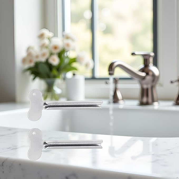 5Pcs Stainless-Steel Tube Toothpaste Squeezer Keys Metal Hair Dye Color Wringer Tool Durable Key Roller Dispenser Processing Bathroom Safety, Aids and Accessories