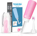 Peri Bottle - Postpartum and Perineal Care - 2 in 1 Portable Bidet - Portable Travel Bidet Sprayer for Women or Men- Handheld Jet Spray Bottle for Toilet (500ML, Pink)