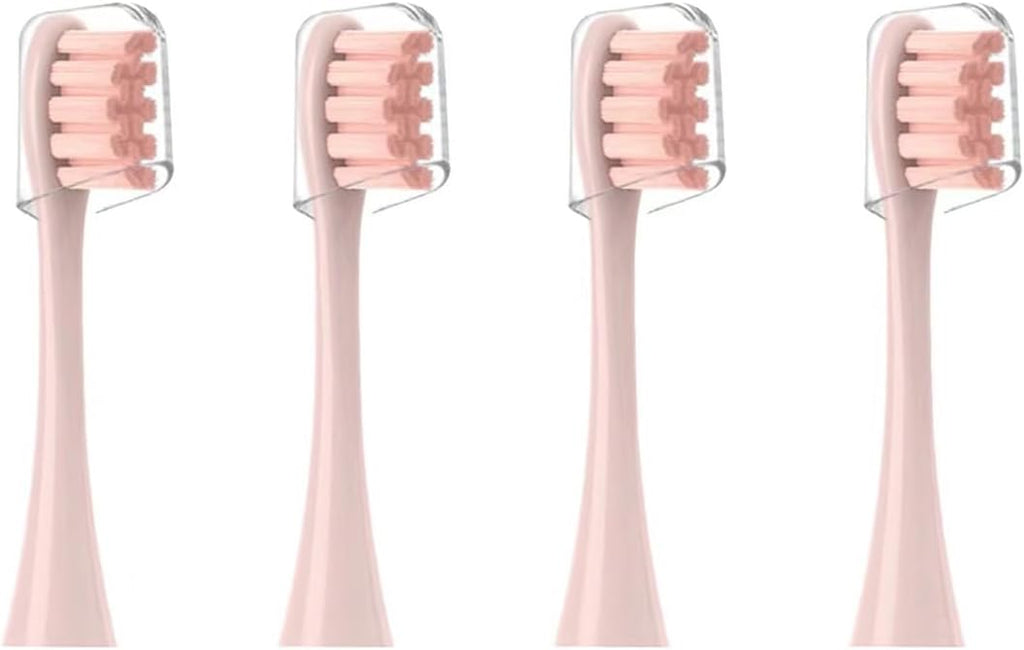GTHUNDER Electric Rreplacement Toothbrush Heads Suitable for Oclean.with Hygienic Caps,Vacuum-Packed.Fits Adapted for All Oclean Models x pro Elite, X, X Pro,Flow,F1,Air 2-4Pcs(Pink)