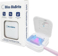 Portable UV-C Toothbrush Sanitizer and Holder – Travel Case for Manual & Electric Toothbrush Heads – UV Light Cleaning Box – USB Rechargeable – Travel-Friendly