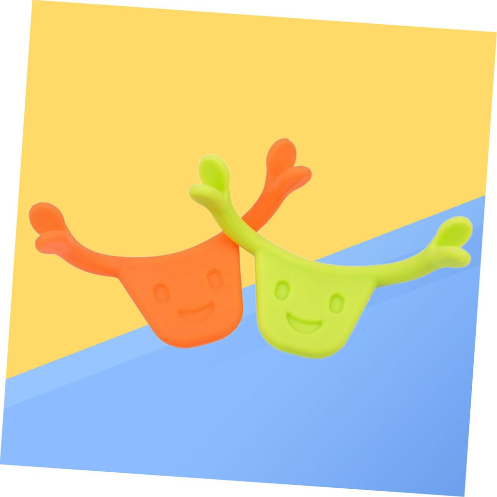 2pcs Silicone Smile Trainer for Facial Muscle Stretching and Lifting Natural Smile Maker Mouth Exerciser Edible Material Brace Green Orange