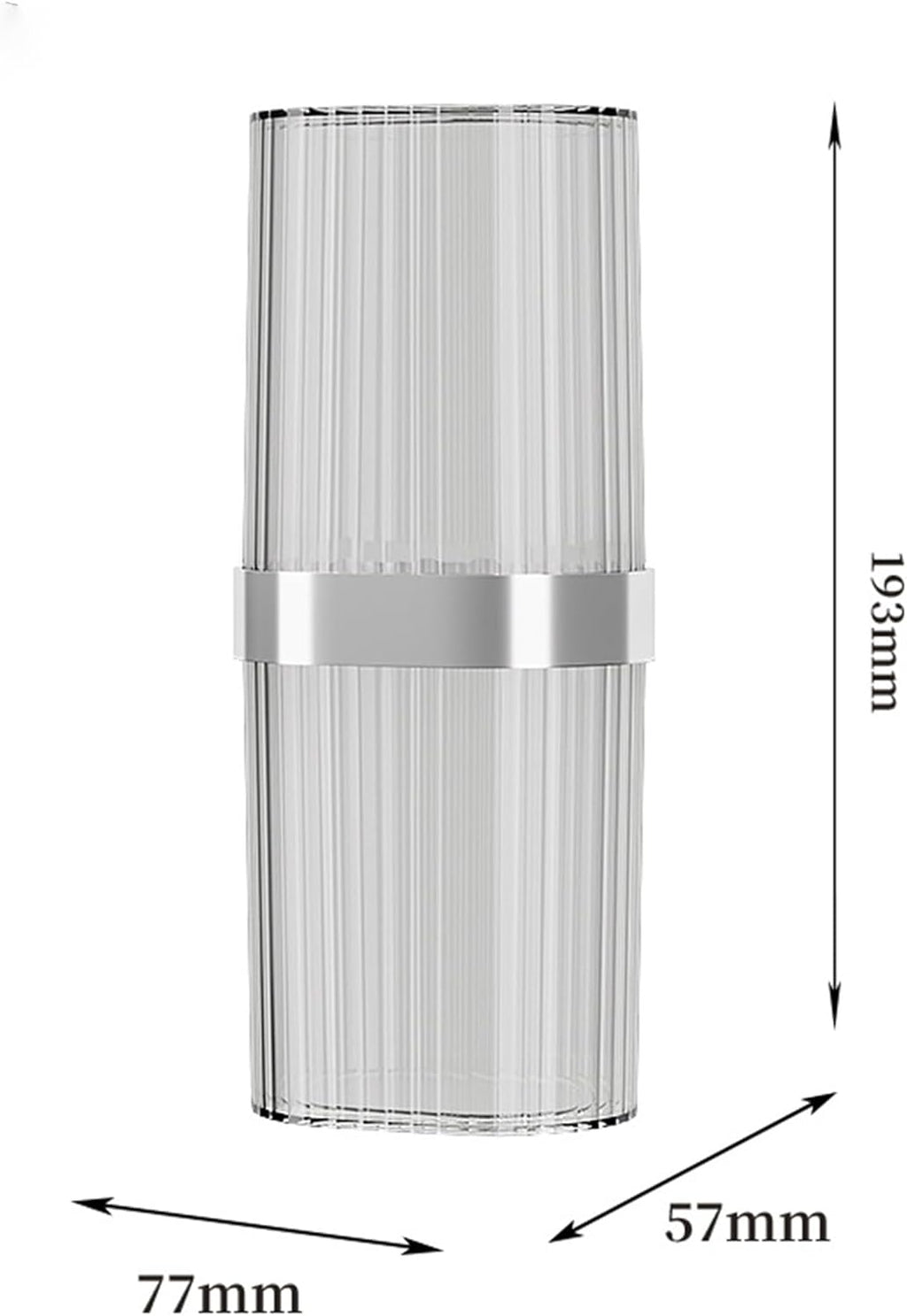 Travel Toothbrush Cup Case, Toothbrush Travel Container Portable Travel Toothbrush Holder Toothpaste Storage for School Camping Business Trip Bathroom (White)