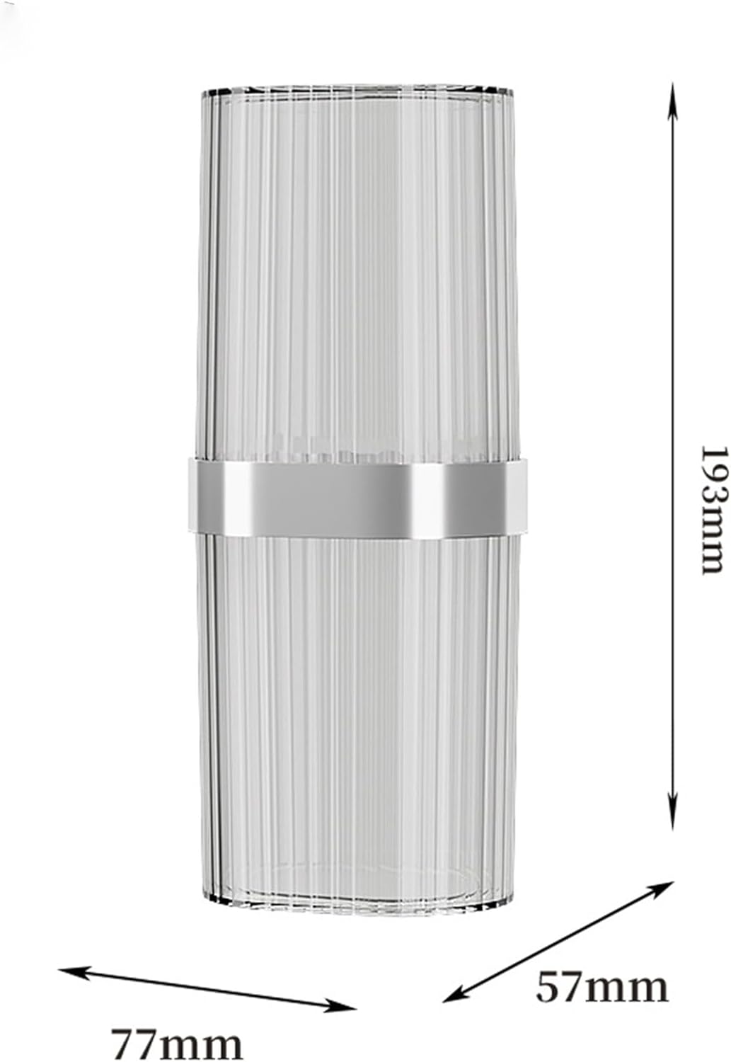 Travel Toothbrush Cup Case, Toothbrush Travel Container Portable Travel Toothbrush Holder Toothpaste Storage for School Camping Business Trip Bathroom (White)