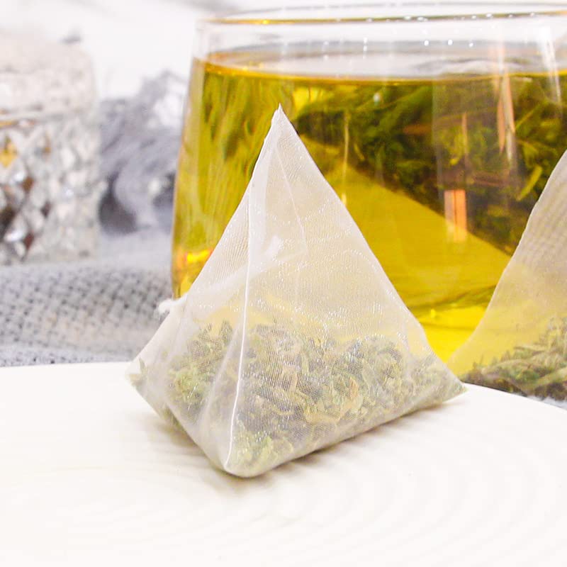 Peppermint Herbal Tea – 薄荷草本茶 – 3.7oz/105g (70 Pyramid Tea Bags), Non-GMO, Caffeine-Free, Refreshing Mint Flavor, Aids Digestion & Freshens Breath