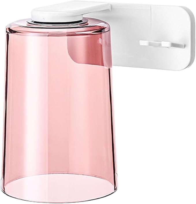 Toothbrush Cup Organizer - Adhesive Rinse Cup Set, Wall Mounted Brush Dispenser, Bathroom Accessory with Space Saving Design, Tooth Care Holder for Home Apartment Dorm Office Hotel RV Travel