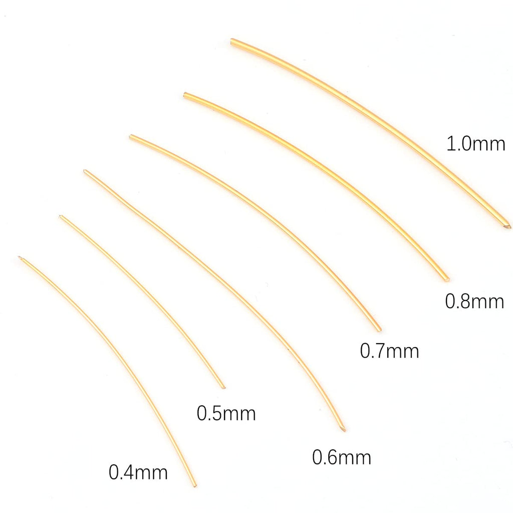 18K Gold Plated Wire 0.6mm 5 Meters Bead Cord for Bracelet Necklace Charm Beading Jewelry Making Findings