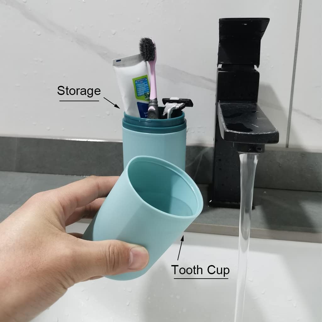 2 Pcs Travel Toothbrush Holder Plastic Toothbrush Travel Case Portable Toothbrush Holder for Travel Normal Toothbrush Electric Toothbrush Container for Traveling Business Camping Daily Uses