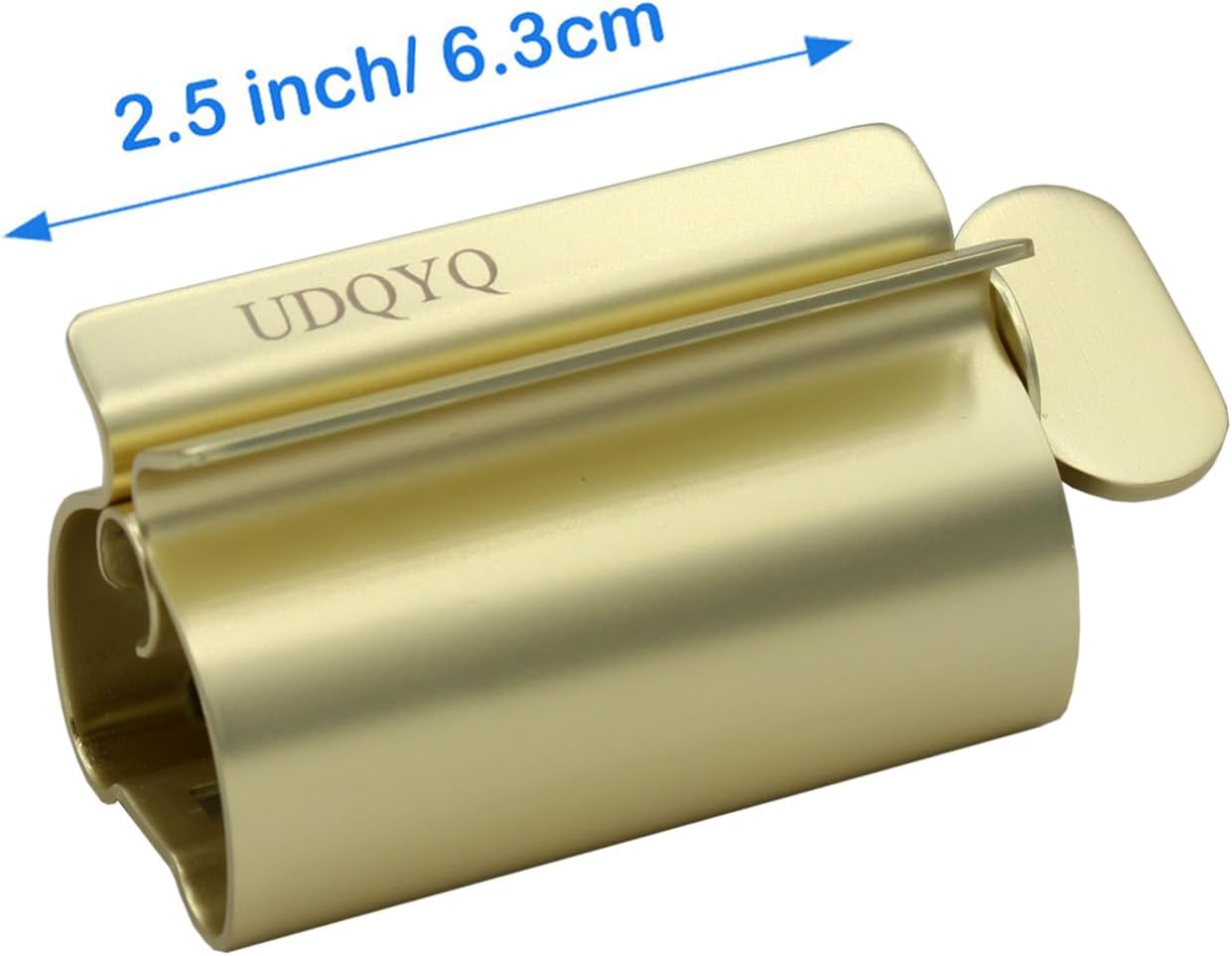 Toothpaste Squeezer - Metal Tube Squeezer Stainless Steel Tube Wringer UDQYQ Toothpaste seat Holder Stand (Matt Gold)