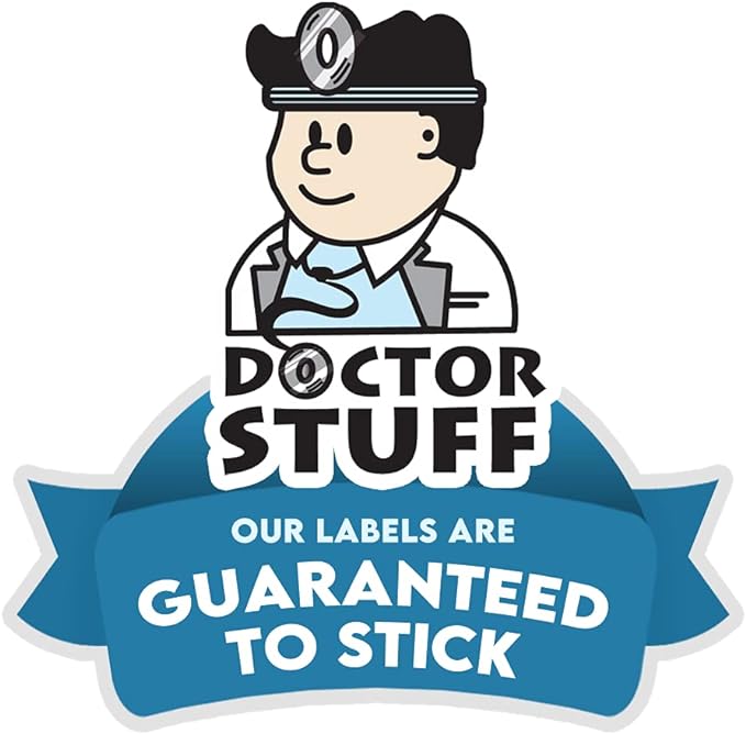 2024 Year Stickers, Doctor Stuff 2024 Chart Stickers, Orange GBS/VRE Style, USA Made Year Labels for End Tab File Folders, 500 Labels/Roll in a Dispenser Box, 3/4" x 1-1/2"