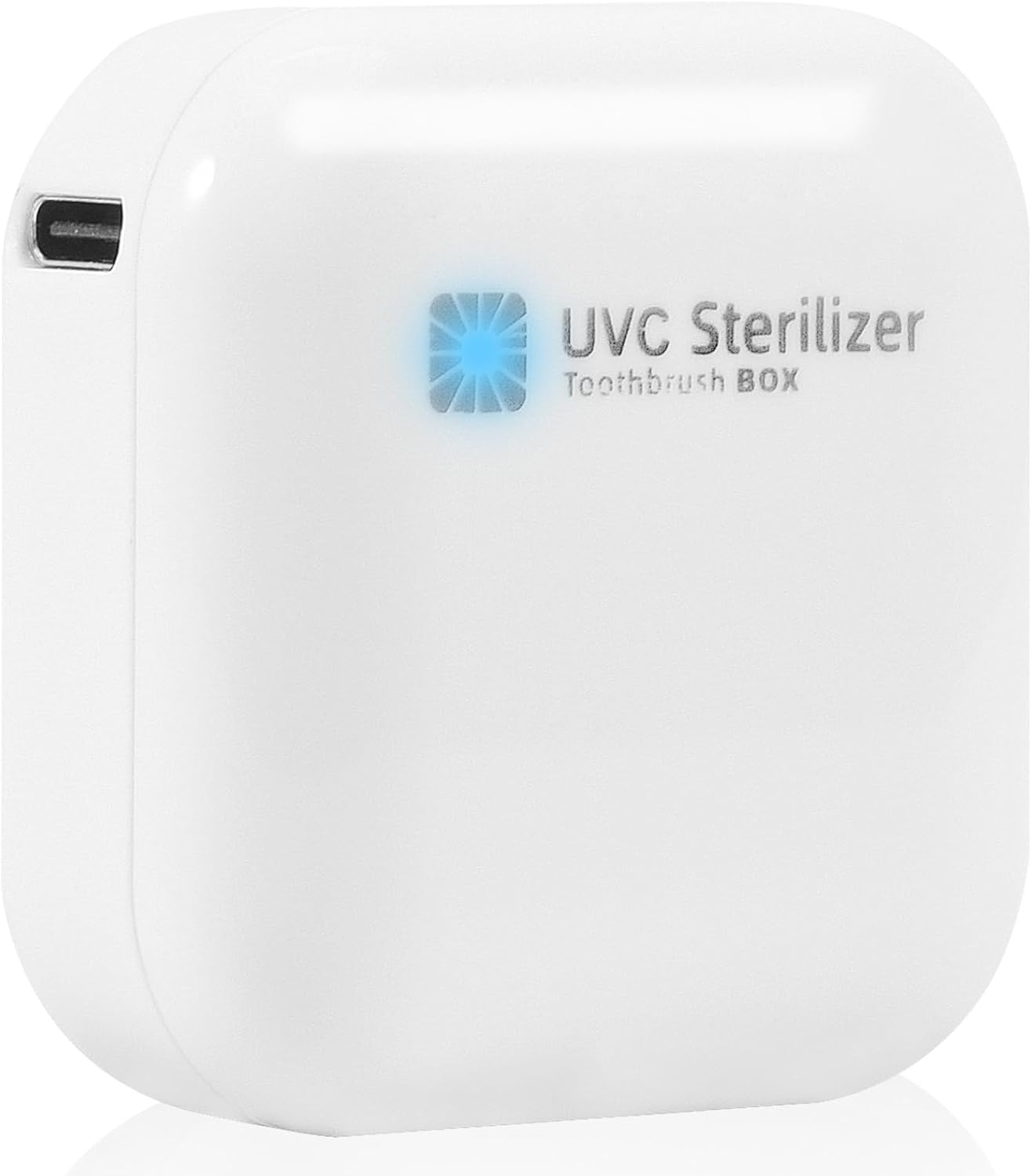 Wall Mounted Toothbrush Holder & Toothbrush Cleaner, Electric ToothBrush Holder, Cleaner for Bathroom Accessory, Clean for Home, Travel (White)