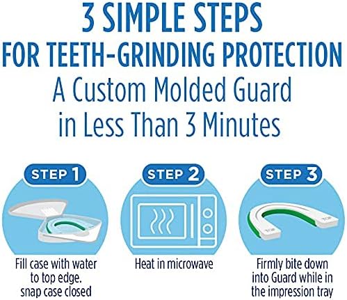 Oral-B Mouth Guard for Grinding Teeth at Night - Nighttime Dental Guard for Sleeping – Moldable Night Guard with Scope Mint Flavor – Less Than 3-Minutes for Custom Teeth Protection