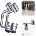 1440° Rotatable Faucet Aerator Extension, 2026 New U Shaped Robotic Arm Universal Faucet, 1080° Rotating Multifunctional Faucet Extender for Bathroom Sink Kitchen (2)