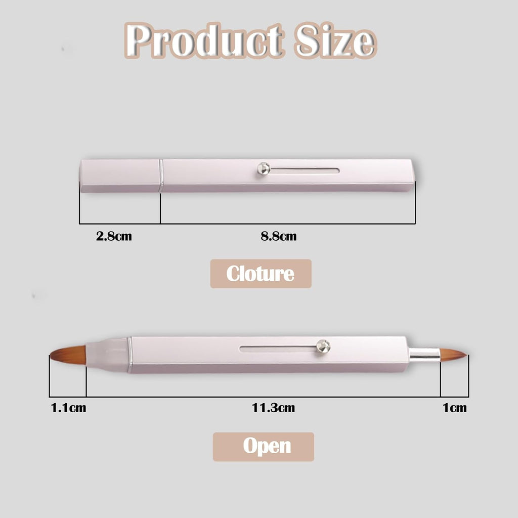 3 Pack Lip Brush for Lipstick Makeup Brushes Double-Ended Retractable Lip Brush with Cap Dustproof for Lipstick Gloss Creams Portable with Cap(Black + Gold + Silver)