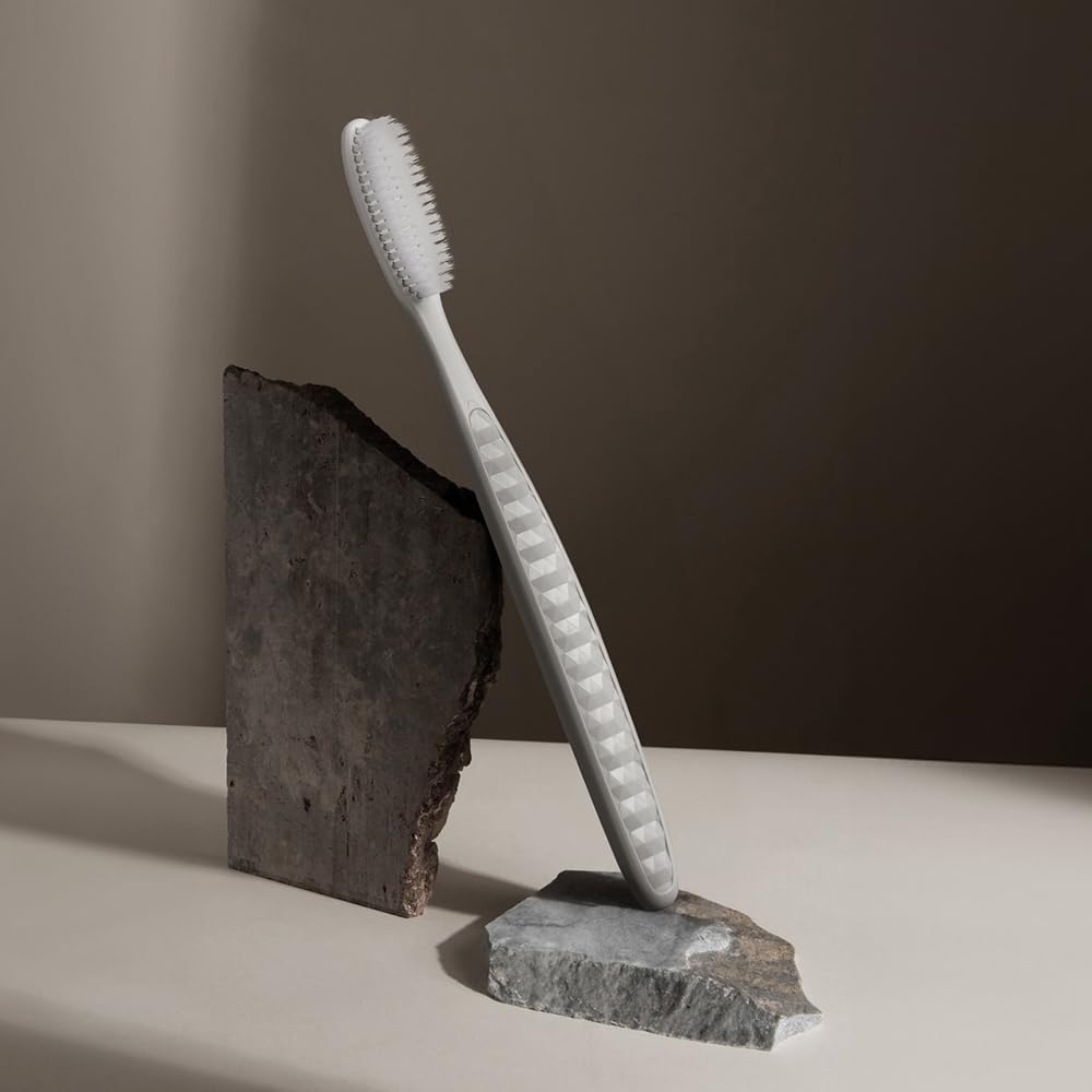 WANGTA Basic Stone - Extra Large Toothbrushes - 1.6 inch (4 cm) Wide Head, 4,000 Bristles for Deep Cleaning & Gum Care – Made in Korea Premium Oral Care – Plaque Remover for Sensitive Teeth (10 Pack)