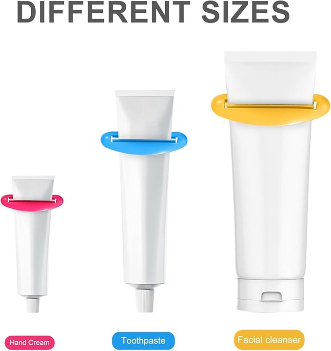 18Pcs Toothpaste Tube Squeezers Assorted Sizes Mini Travel Size Tube Extruders for Bathroom and Mosaic Supplies