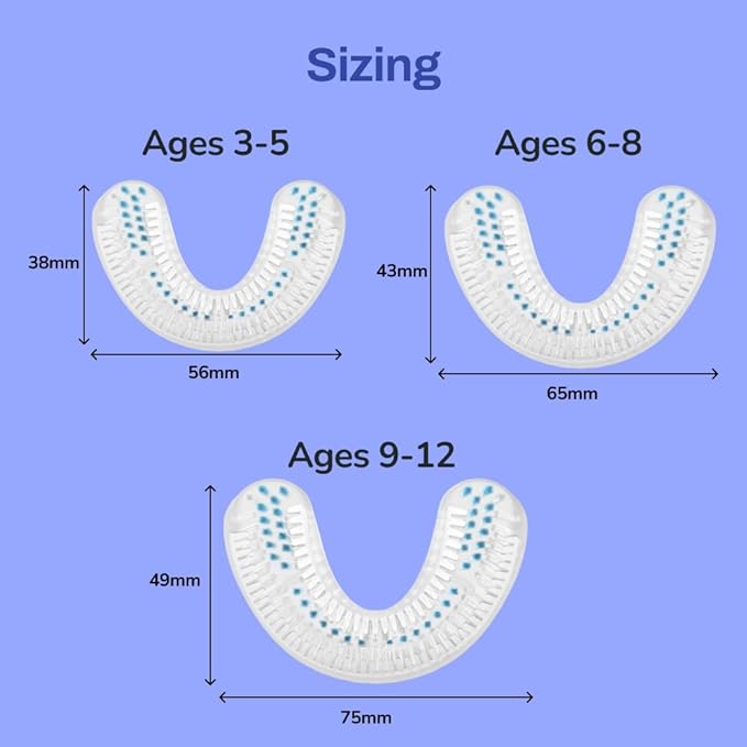 autobrush Kids Electric Toothbrush – Only ADA Accepted U-Shaped Toothbrush, Clinically Proven Up to 5.1X Better Cleaning, 30 Seconds, Full-Mouth 360 Coverage, LED Lights, Music, Ages 6-8, Daniel Tiger