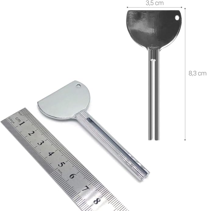 3Pcs Silver Stainless Steels Metal Tube Squeezer Keys Salon Toothpaste Tube Squeezers Toothpaste Roller,Rolling Toothpaste Squeezer,Bathroom Safety, Aids and Accessories