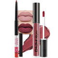 evpct 2Pcs Burgundy Red Matte Lip Liner Lipstick Combo Set for Women, Burgundy Lip Combo Set Liquid Lips Gloss Lipliner Stains Set Long Lasting Waterproof, Lips Makeup 24 Hours labiales originale