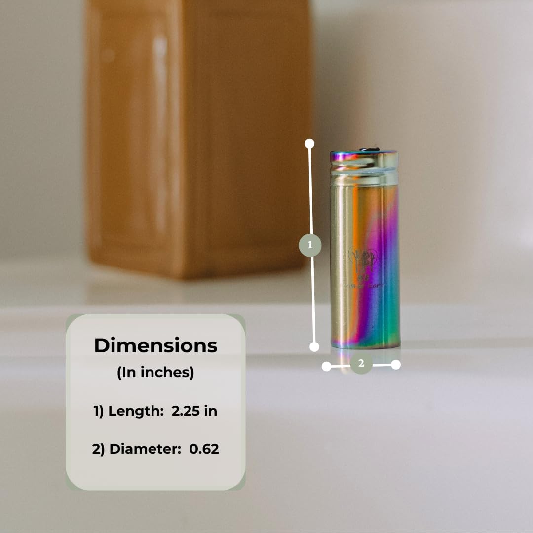 Vegan Biodegradable Bamboo Charcoal Dental Floss with Refillable Stainless Steel Rainbow Container | Extra Floss Refill | Natural Candelilla Wax | 30M x2 | Peppermint | Eco Zero Waste Oral Care