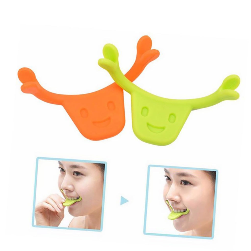 2pcs Smile Trainer Silicone Mouth Exerciser for Face Muscle Stretching and Lifting Edible Safe Material Smile Lifting Training Tool for Natural Enhancement