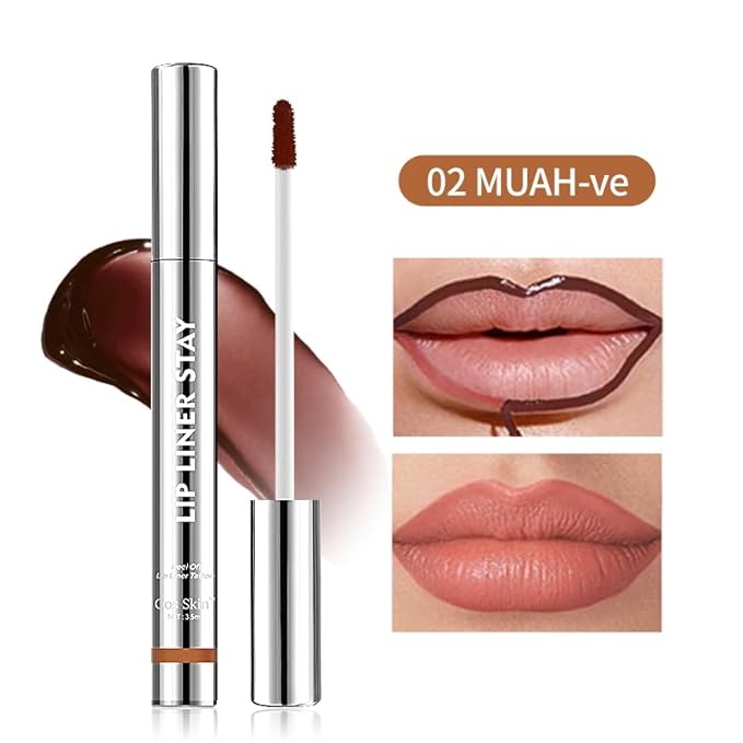 Lip Stain Peel Off & Lip Liner – Mauve Nude Long Lasting Waterproof Velvet Matte Lip Stain, Smudge-Proof Transfer-Resistant Lip Glaze, 02 MUAH-ve 3.5ml (Mauve Nude)