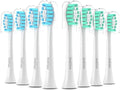 Replacement Toothbrush Heads for Philips Sonicare Click-on Handles, Medium Soft Electric Brush Heads Refills, 8 Pack